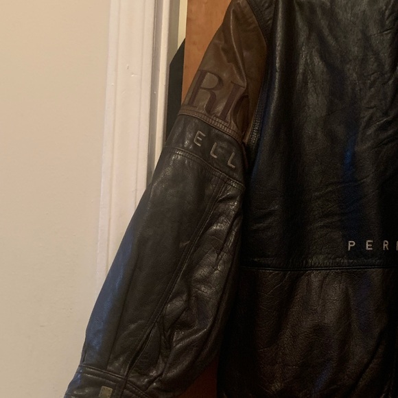 Leather Men’s Perry Ellis Jacket in Good Condition - Picture 7 of 8